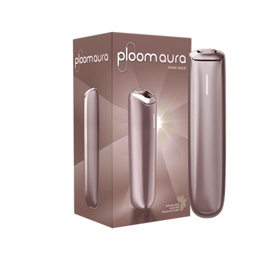 Ploom AURA Rose Gold pack with device
