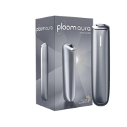 The sleek Ploom AURA Lunar Silver device is a discreet companion always with you