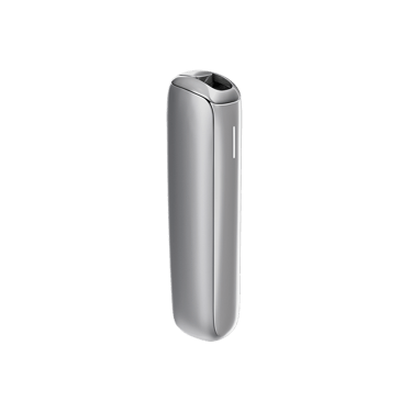 The Ploom AURA Lunar Silver is a discreet heated tobacco device which can stand still