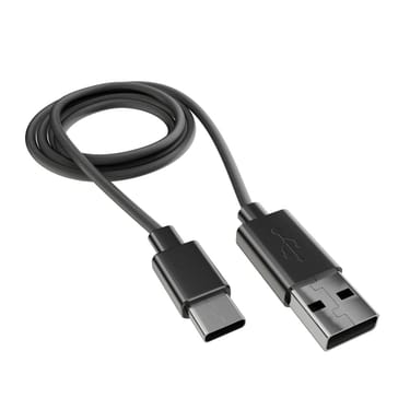 Ploom X Advanced črn USB kabel upodobitev slika pod kotom