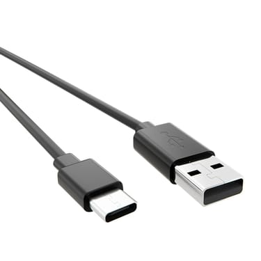 Ploom X Advanced USB kabel črn slika - od zgoraj in povečano