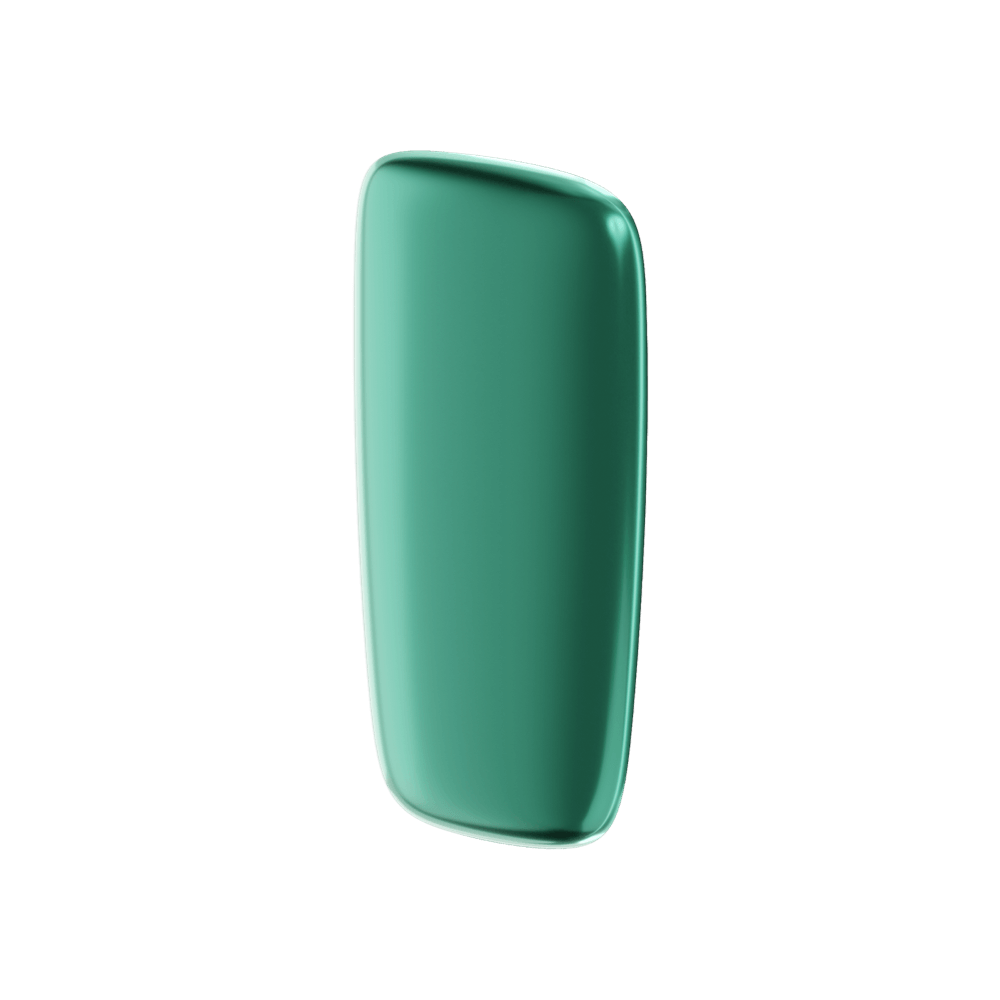 Ploom X Advanced slika sprednjega pokrivala Amazon Green - desni kot
