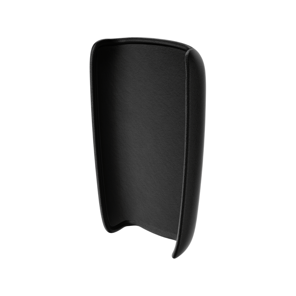 Ploom X Advanced slika usnjenega zadnjega pokrivala Black - od spredaj
